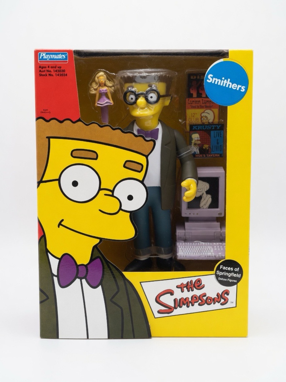 The Simpsons Smithers Action Figure - Yellow & Purple